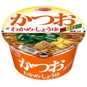 画像2: 「12個」かつおラーメン　わかめしょうゆ　74g ×12個×1箱　エースコック (2)