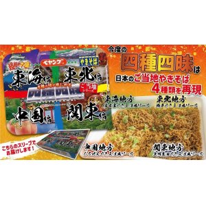 画像2: 「6個」ペヤングやきそば　四種四昧　ご当地シリーズ　475g ×6個×1箱　まるか食品 (2)