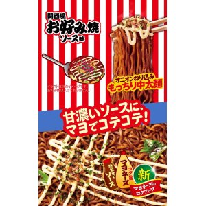 画像4: 「12個」一平ちゃん夜店の焼そば　関西風お好み焼ソース味　122g ×12個×1箱　明星 (4)