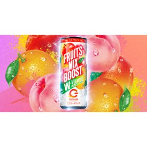 画像2: 「30本」ZONe　ENERGY　FRUITS　MIX　BOOST　PEACH　缶　240ml ×30本×1箱　ゾーン　クイックブースト　フルーツミックスブースト (2)