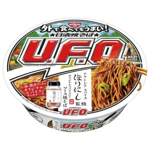 画像2: 「12個」焼そばU.F.O.　ほりにし監修オリジナルスパイス付き　ソース焼そば　105g ×12個×1箱　日清 (2)