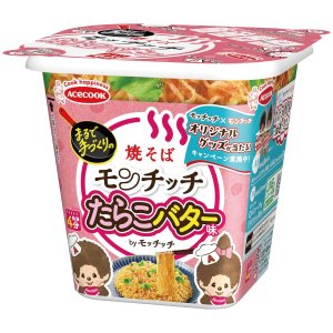 画像1: 「12個」たらこバター味焼そば　モッチッチ　94g ×12個×1箱　エースコック (1)