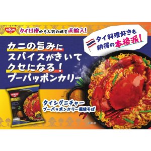画像3: 「30食」タイシグニチャー　プーパッポンカリー風焼そば　69g ×30食×1箱　日清　袋麺 (3)