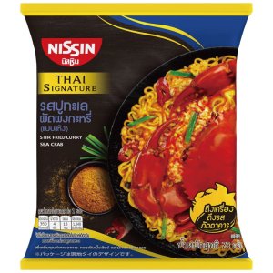 画像1: 「30食」タイシグニチャー　プーパッポンカリー風焼そば　69g ×30食×1箱　日清　袋麺 (1)