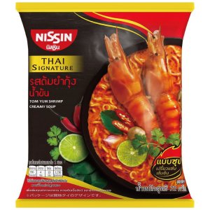 画像1: 「30食」タイシグニチャー　クリーミートムヤムシュリンプヌードル　68g ×30食×1箱　日清　袋麺 (1)
