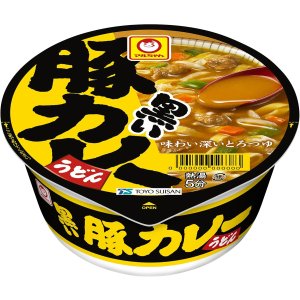 画像1: 【セール】「12個」　マルちゃん 　黒い豚カレーうどん 87g　12個　1箱　マルちゃん正麵 カレーうどん カレー うどん (1)