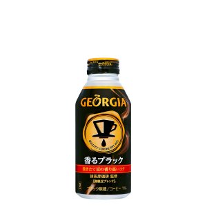 画像1: ジョージア香るブラック ボトル缶 400ml×24×1箱 (1)