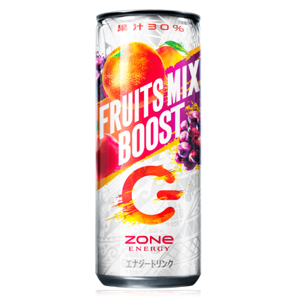 30本」ZONe ENERGY FRUITS MIX BOOST GRAPE 缶 240ml ×30本×1箱 ゾーン 
